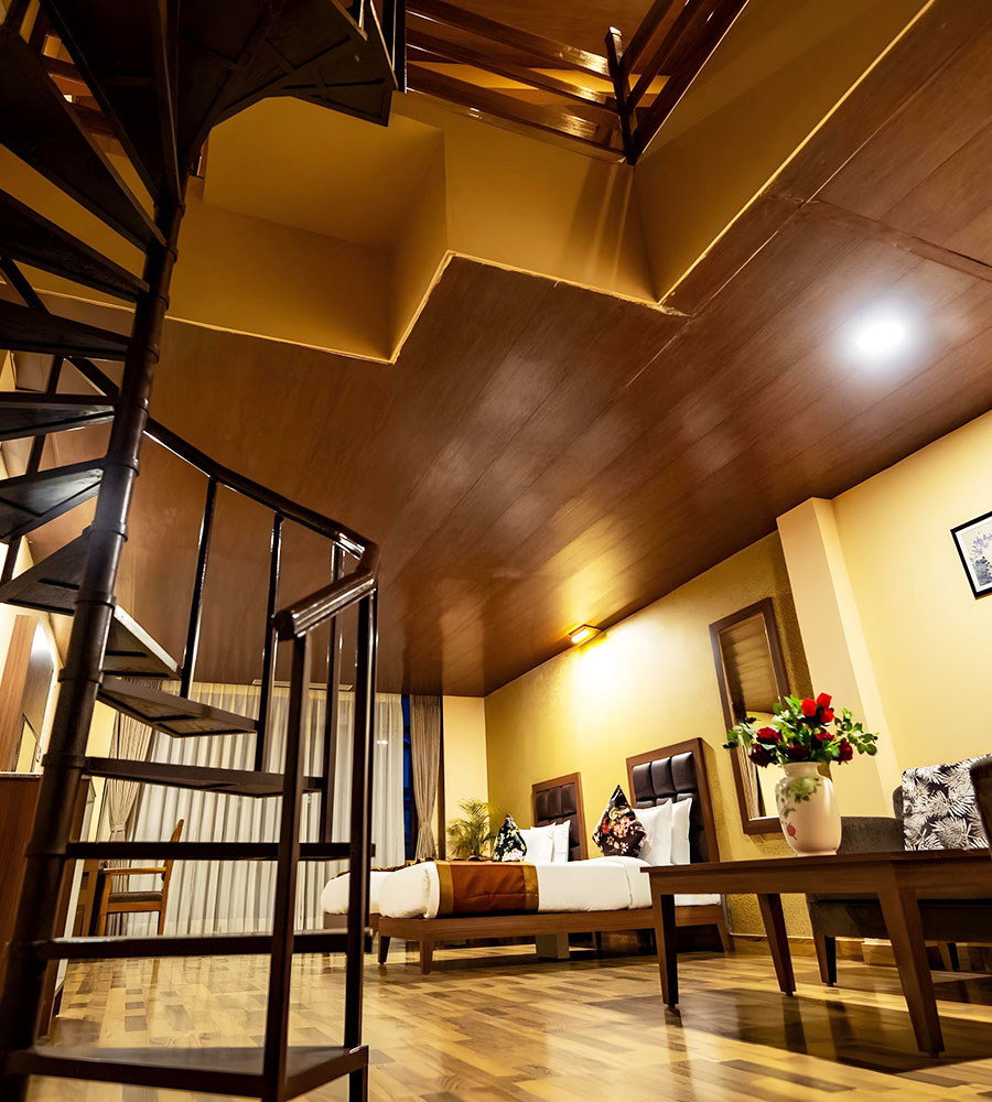 Attic Duplex Room with Side Balcony